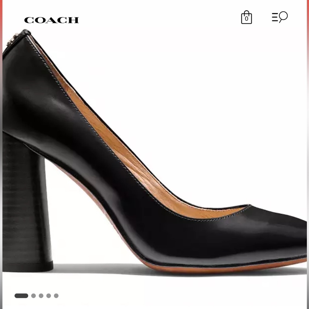 Coach Ophelia Heels (Sand/Bordeaux)
